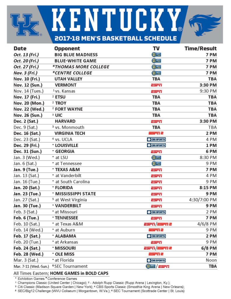 Uk Basketball Schedule 2024 2024 Raf Oneida